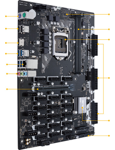 Combo Motherboard B250 Mining Expert + I3 7100 + 8gb Ram