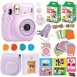 Kit Cámara Fujifilm Instax Mini 11 Funda + Film + Más -lila