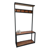 Mueble Perchero Recibidor Industrial