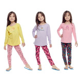 Kit 3 Conjuntinhos Menina Feminino Inverno Lançamento Oferta