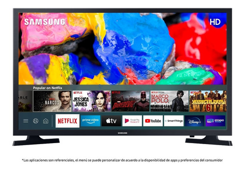 Televisor Samsung Smart Tv 32'' Hd Led Hdr 60hz Delgado 2020