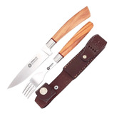 Juego De Cubiertos Boker Arbolito 5730ao Con Mango De Madera