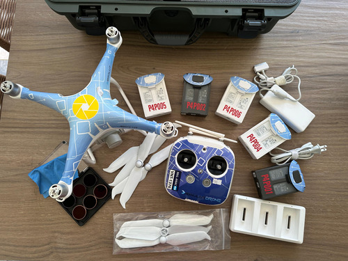 Drone Dji Phantom 4 Pro 5 Baterias Con Estuche Nanuk 