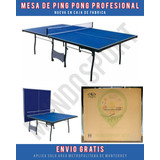 Mesa De Ping Pong Profesional / 100% N |_| E \/ A