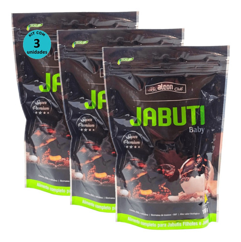 Alcon Club Jabuti Baby 100g Jabuti Filhote E Juvenil Kit 3un