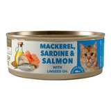 Amity Lata Caballa, Sardina Y Salmón Gato Adulto 80 G