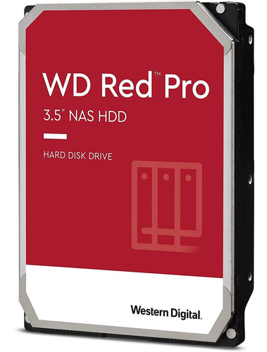 Western Digital Disco Rígido Interno Wd Red Pro Nas De 10 Tb 7200 Rpm, Sata 6 Gb/s, Cmr, 256 Mb De Cache, 3,5 Polegadas Wd102kfbx Cor Vermelho