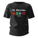 Camiseta Unissex Ed Sheeran Mathematic Tour Simbolos Cantor