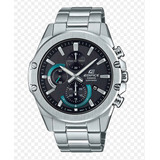 Reloj Casio Edifice Efr-s567d-1avcr Y Original. Inmedi Color De La Correa Plateado Color Del Bisel Plateado Color Del Fondo Negro