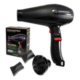 Secador De Pelo Prof Gloss Antibacterial 3200 Teknikpro Color Negro