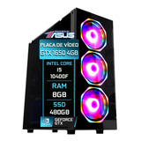 Pc Gamer Fácil Asus Intel I5 10400f 8gb Gtx 1650 Ssd 480gb