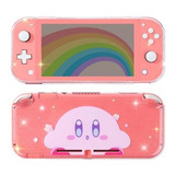 Carcasa Para Nintendo Switch Lite Transparente Rosa Claro