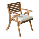 Juego De 2 Sillones De Madera De Acacia Exteriores Herm...