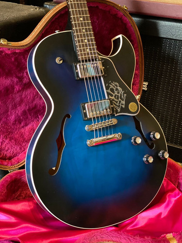 Guitarra Gibson Es 135 Blue Burst Ano 2000 - Usada