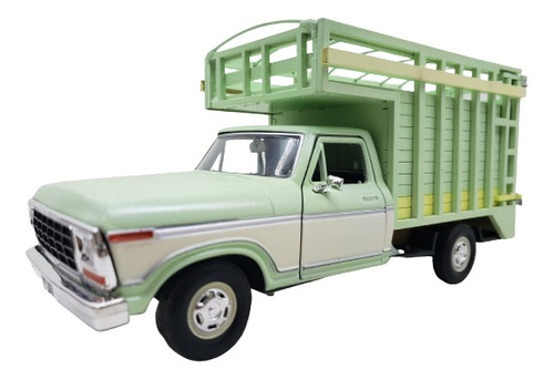 Motormax 1:24 1979 Ford F-150 Pickup Estacas Redilas Menta