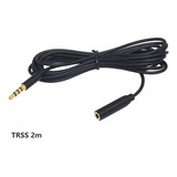 Cable Extension Trrs Microfono Audifonos 2 Mts Jack 3,5 Mm