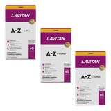 3 Lavitan Suplemento Vitamina A-z + Mulher 60comp Cimed Sabor Neutro