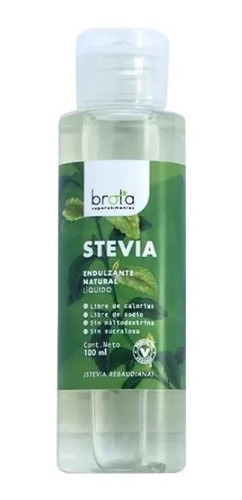 Stevia Liquida Brota 100 Ml 100% Stevia