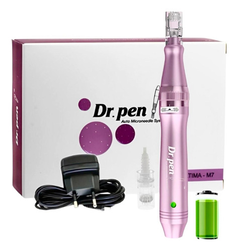 Caneta Dr Pen M7 W Wireless Dermapen Agulha Sobe  Desce