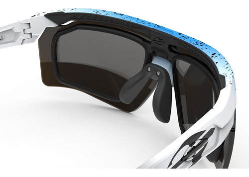 Óculos Sol Mormaii Smash 2 Duas Lentes Ciclismo M0130kd197 Cor Da Armação Azul/branco Cor Da Haste Branco/preto Cor Da Lente Azul