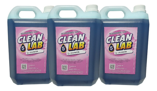 Desodorante Limpiador Desinfectante Oferta 3 X 5 Lt Cleanlab