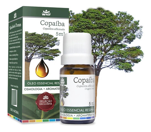 Óleo Essencial Copaíba Resina Copaifera Officinalis 5ml Wnf