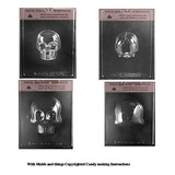 Molde - Large 3-d Skull Front 1 Lb 1.9 Chocolate Candy Mold 