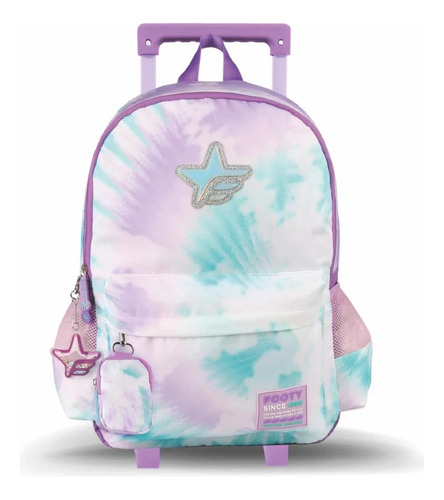 Mochila Carro 18 Big Kids Batik Violeta 45cm Footy Original