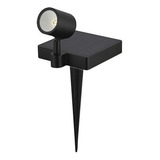 Luminaria A Led De Jardín Autónoma Solar Estanca 24w Tbcin Color Negro