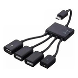 Otg Micro Usb Concentrador Para Teléfono Inteligente Tableta