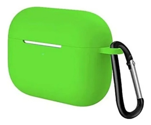 Capa De Silicone Compatível Fone AirPods Pró Top Cor Verde Limão AirPods Pró