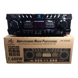 Amplificador 1600w Digital Mixer Ecualizado Americansound 