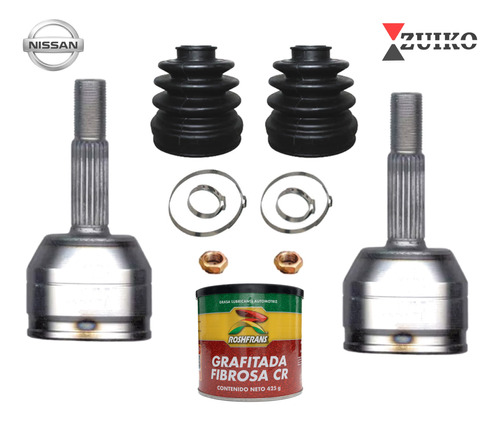 Kit 2 Espiga Homocinetica Nissan Platina S/ Abs 02-10