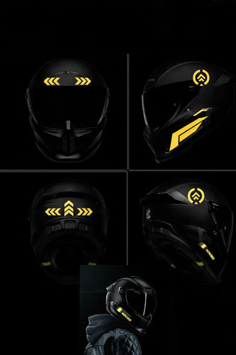 Calcomanías Reflejantes Para Casco De Moto Bici Auto Carrera