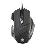 Mouse Gamer Óptico Usb Evolut Predator 2400 Dpi Led 6 Botões Cor Preto
