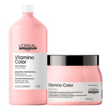 Kit L'oréal Pro Serie Exp Vitamino Color  Sh 1500 Ml E Másc