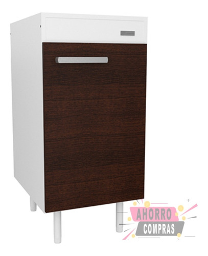 Mueble Bajo Mesada 40 Cm  Melamina Complemento De Cocina