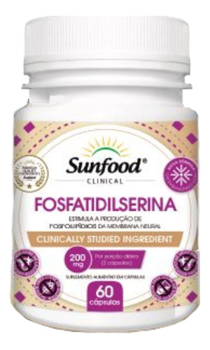 Fosfatidilserina 200mg 60 Capsulas Sunfood Clinical