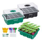 Kit De Inicio Semillas Cultivo 15 Bandejas De 12 Celdas 