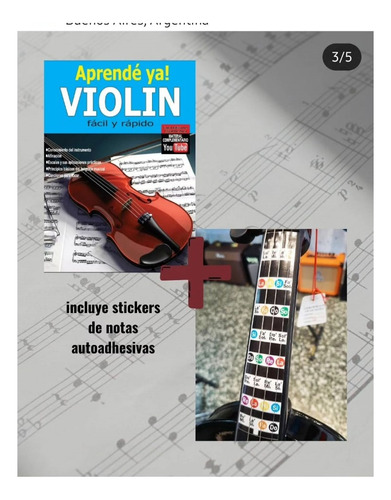 Aprendé Ya! Violín. Incluye Sticker Con Notas Libro Físico