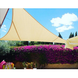 Toldo Vela Sombra 95% Malla Hdpe Triangular 5x5x5 Beige