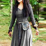 Vestido Medieval Para Mujer, Túnica Larga, Disfraz De Elfo E