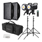 Godox Sl100d - Luz De Video Led De 2 X 100 W + Caja De Luz .