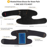 Knee Heating Pad For Pain Relief Men Women,heated Pad Vibrat