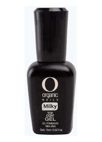 Top Coat Milky  Color Gel Organic Nails 15 Ml