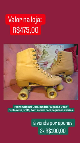 Patins Retro Oxer Está Em Bom Estado 