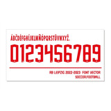 Tipografía Rb Leipzig Font Vector 2022-2023 Archivo Ttf, Eps