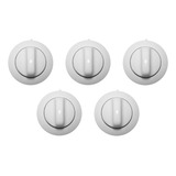 5 Perillas Cocina Longvie 6mm Blanco Mod Bajo Mod13231bf