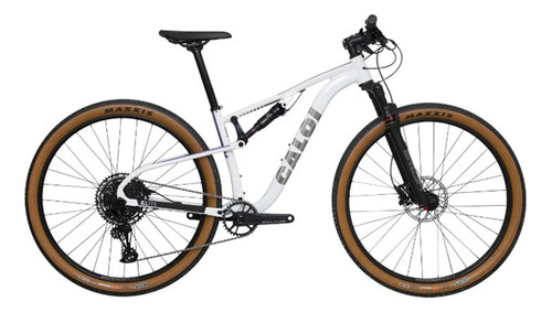 Bicicleta Caloi Elite Full Suspension 2024 Branca