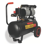 Compresor Aire Libre Aceite 1.5 Hp 24 Litros Mikels Color Negro